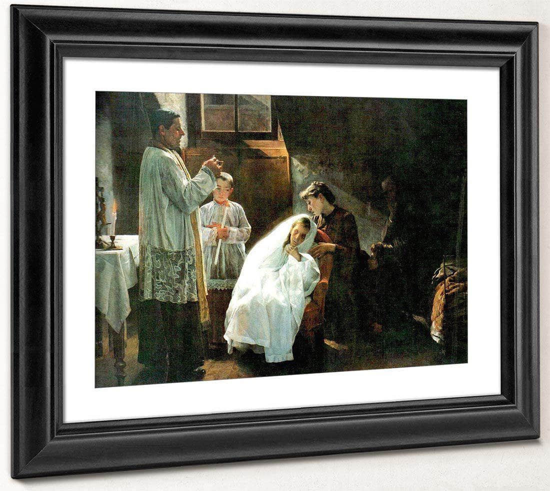 The First And Last Communion 1888 By Cristobal Rojas Poleo Fine Art Print