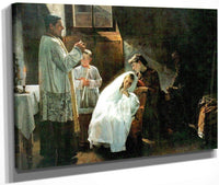 The First And Last Communion 1888 By Cristobal Rojas Poleo Fine Art Print