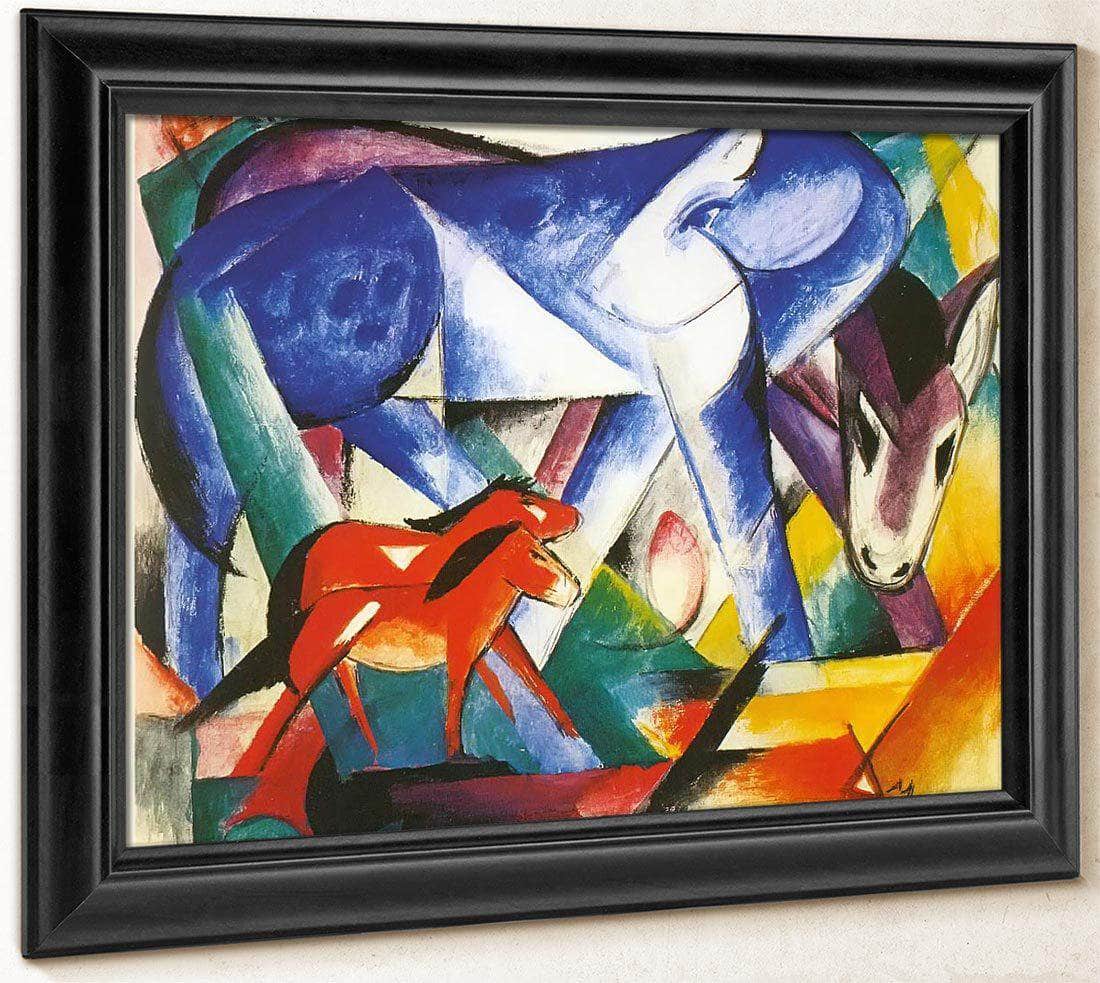 The First Animals By Franz Marc Fine Art Print