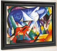 The First Animals By Franz Marc Fine Art Print