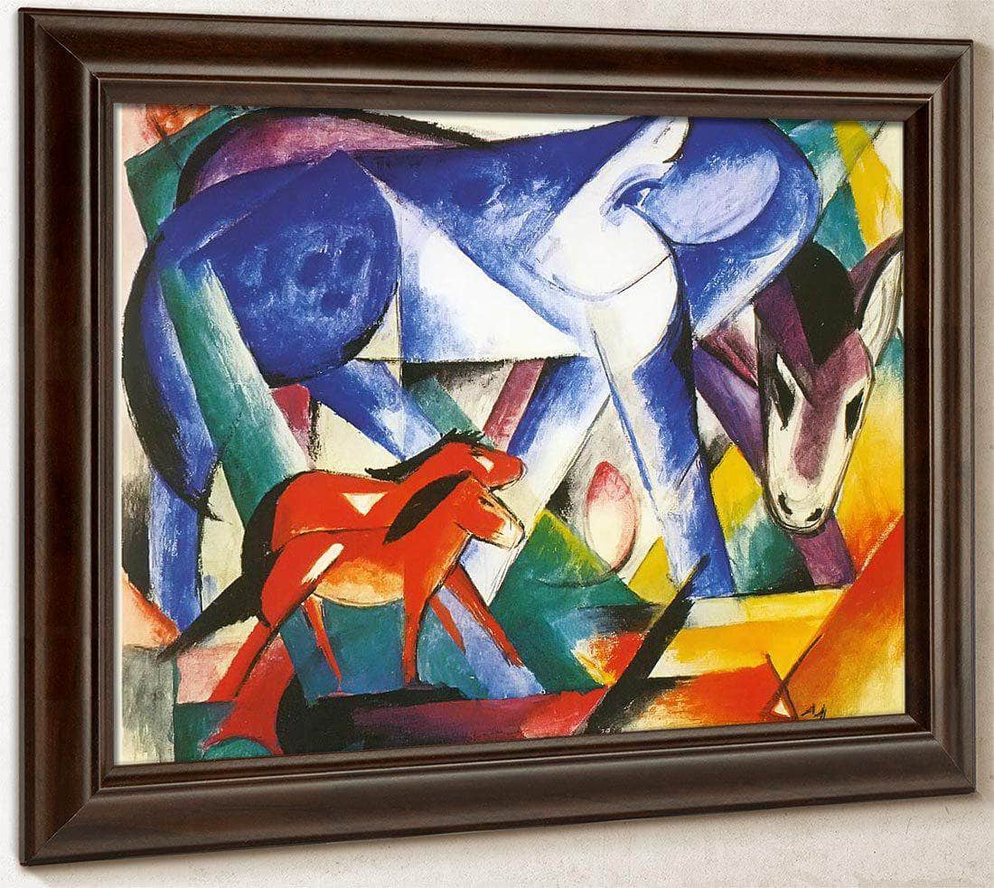 The First Animals By Franz Marc Fine Art Print