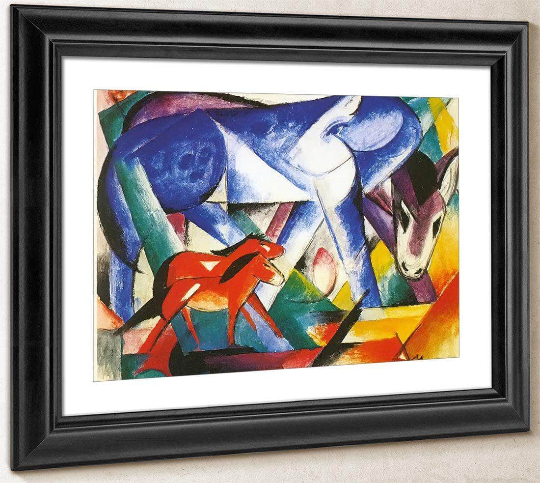 The First Animals By Franz Marc Fine Art Print