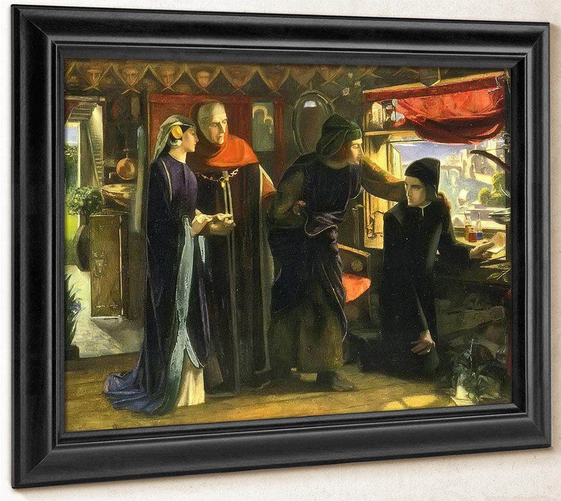 The First Anniversary Of The Death Of Beatrice By Dante Gabriel Rossetti Fine Art Print