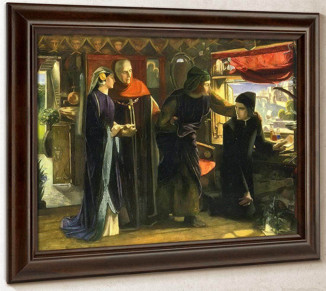 The First Anniversary Of The Death Of Beatrice By Dante Gabriel Rossetti Fine Art Print