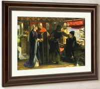 The First Anniversary Of The Death Of Beatrice By Dante Gabriel Rossetti Fine Art Print