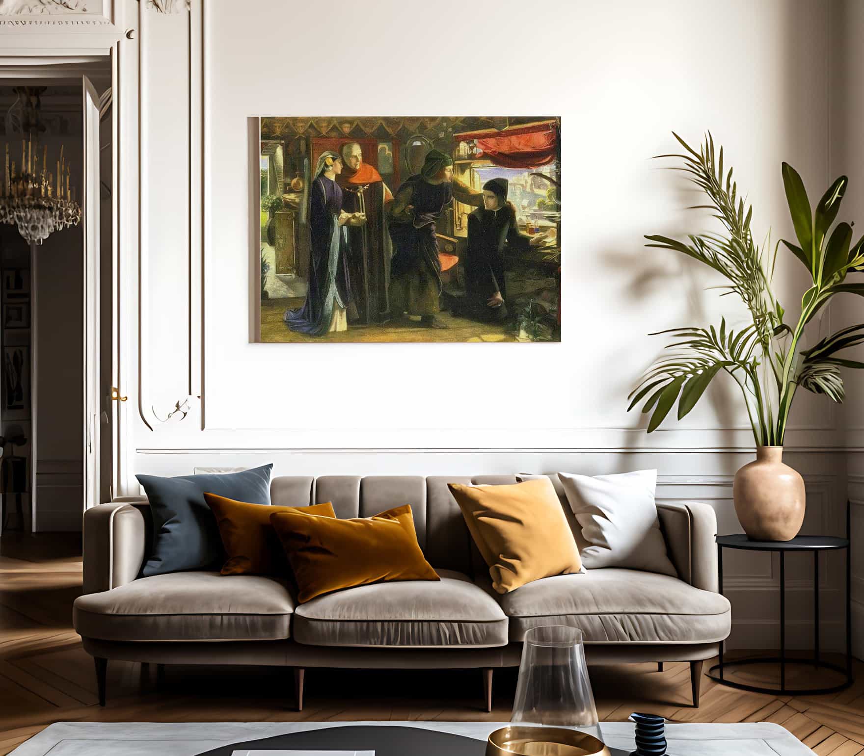 The First Anniversary Of The Death Of Beatrice By Dante Gabriel Rossetti Fine Art Print