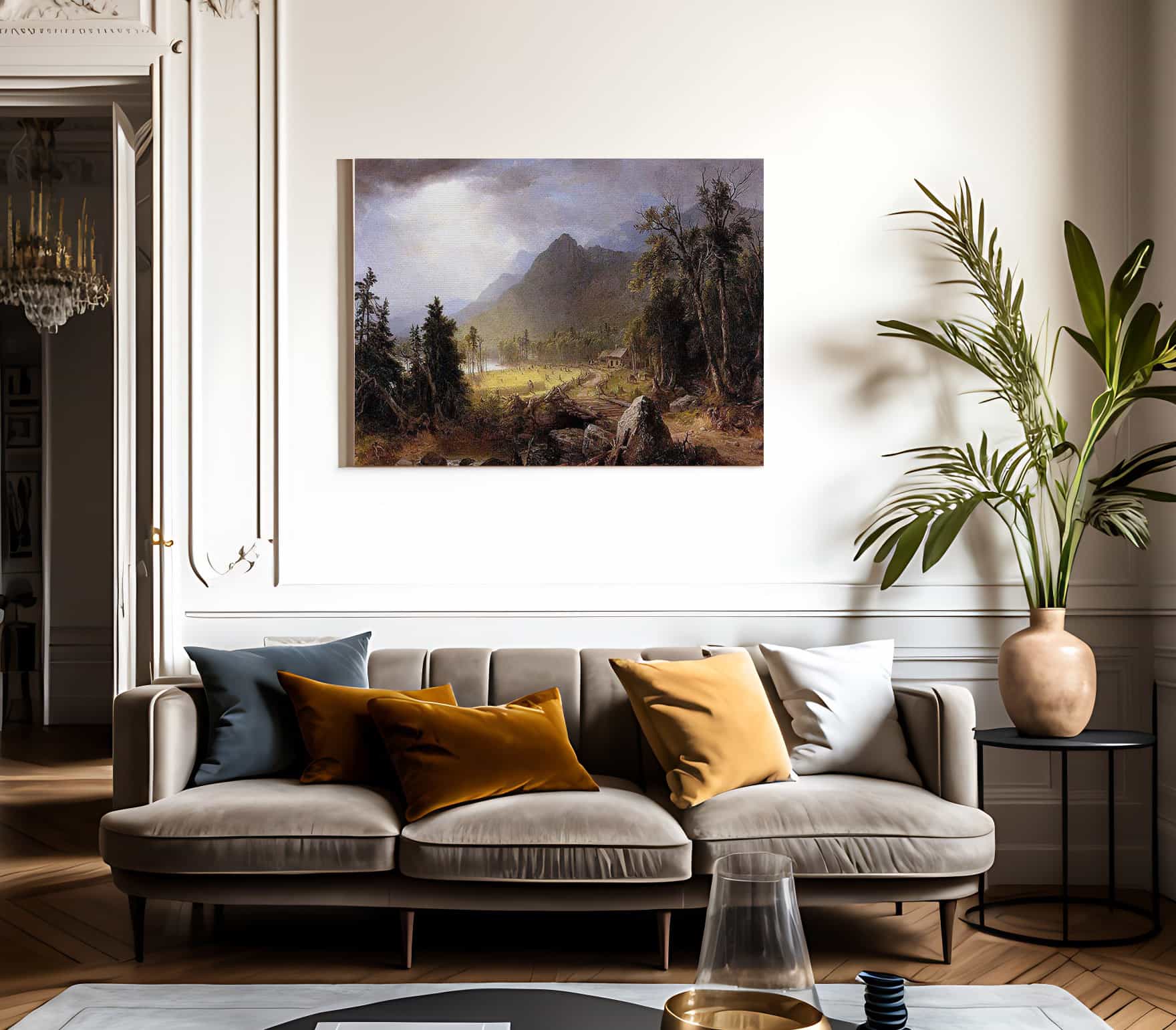 The First Harvest In The Wilderness By Asher B Durand Fine Art Print