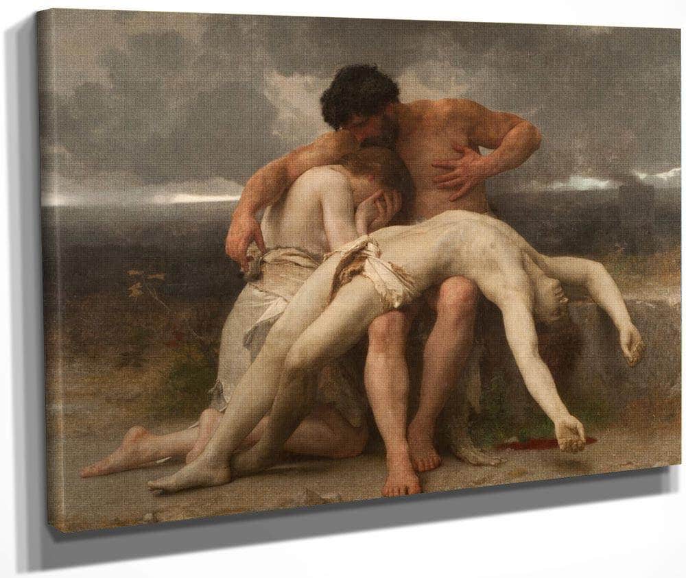 The First Mourning 1888 By William Adolphe Bouguereau Fine Art Print