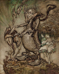 The Fish King And The Dog Fish 1904 By Arthur Rackham Fine Art Print