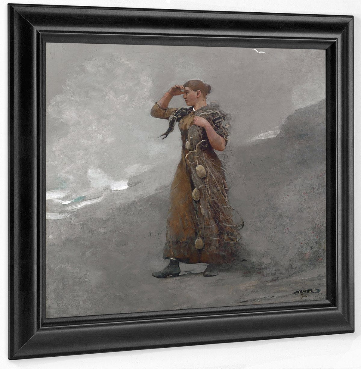 The Fisher Girl By Winslow Homer Fine Art Print