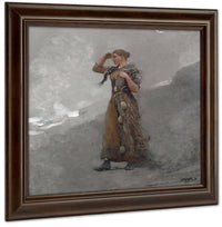 The Fisher Girl By Winslow Homer Fine Art Print