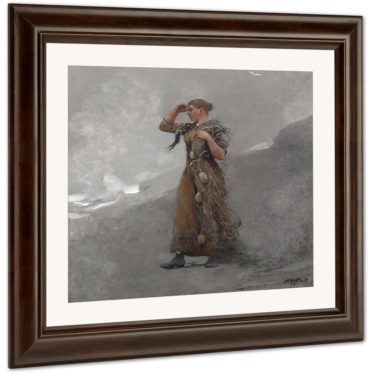 The Fisher Girl By Winslow Homer Fine Art Print
