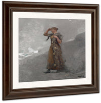 The Fisher Girl By Winslow Homer Fine Art Print