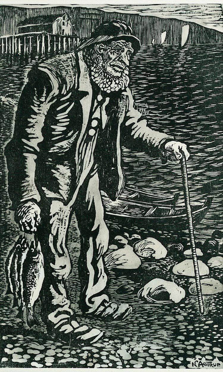 The Fisherman 3 By Nicolai Astrup Fine Art Print