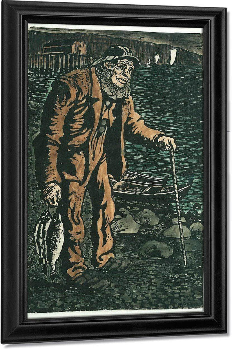 The Fisherman By Nicolai Astrup Fine Art Print