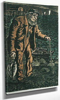 The Fisherman By Nicolai Astrup Fine Art Print