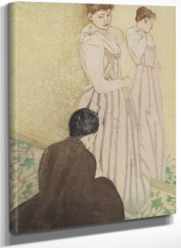 The Fitting By Mary Cassatt Fine Art Print