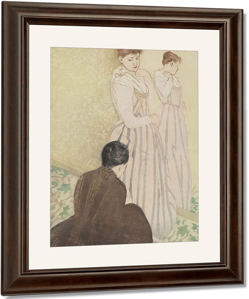 The Fitting By Mary Cassatt Fine Art Print