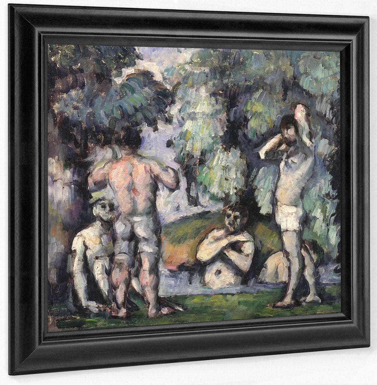 The Five Bathers By Paul Cezanne Fine Art Print