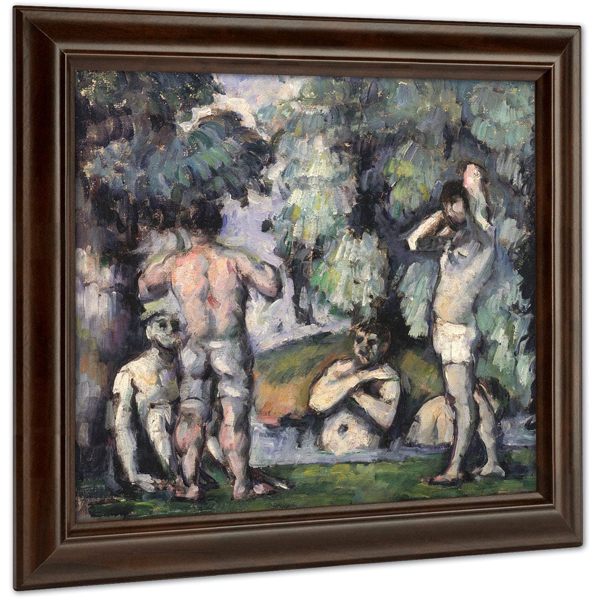 The Five Bathers By Paul Cezanne Fine Art Print