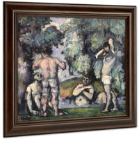 The Five Bathers By Paul Cezanne Fine Art Print
