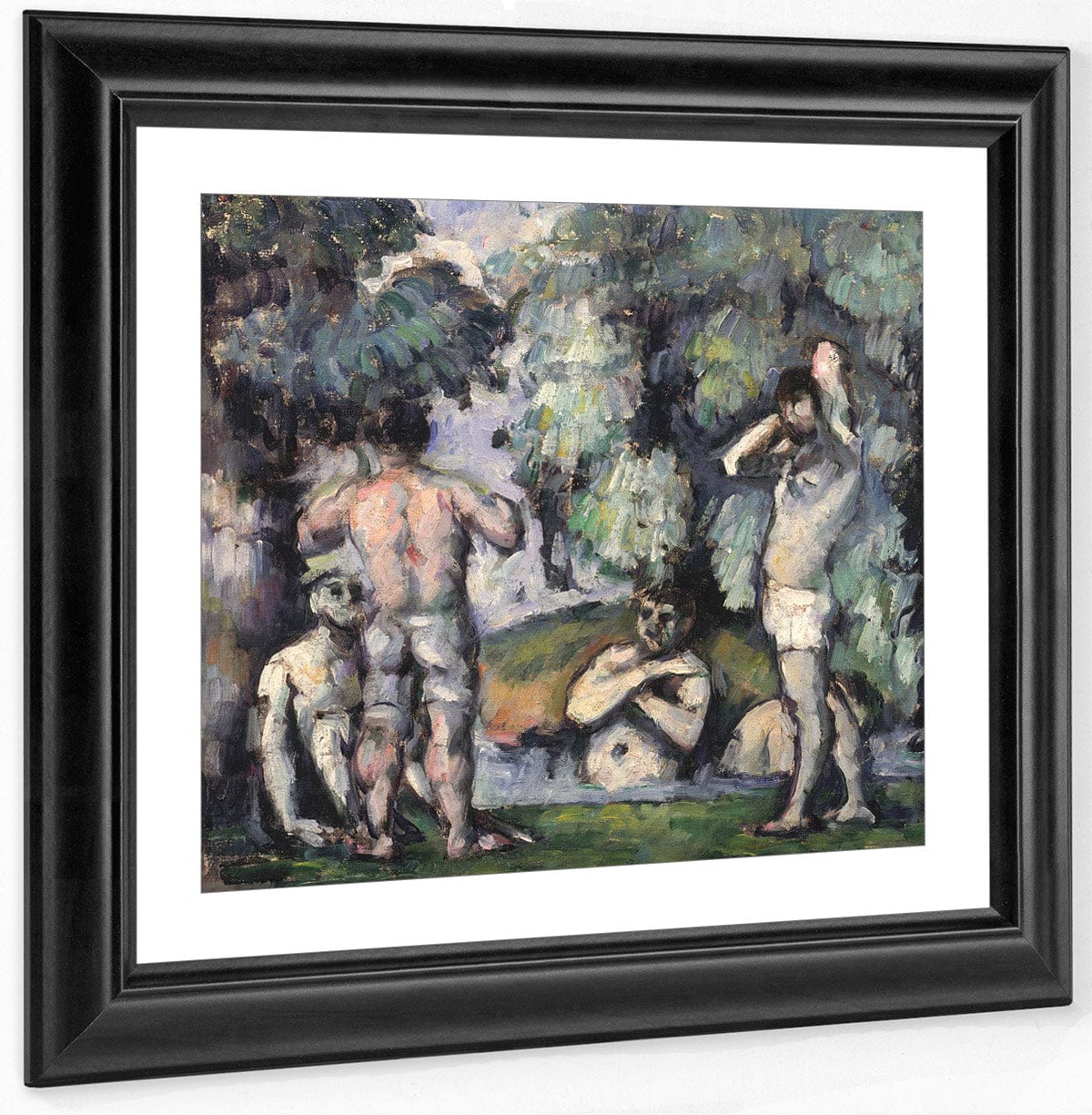 The Five Bathers By Paul Cezanne Fine Art Print