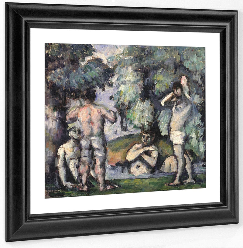 The Five Bathers By Paul Cezanne Fine Art Print