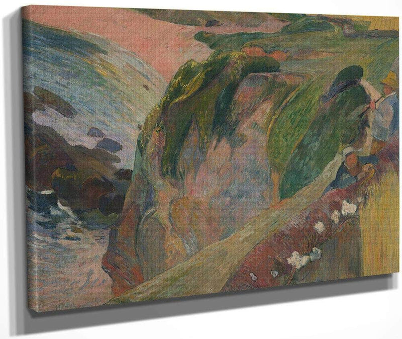 The Flageolet Player On The Cliff By Paul Gauguin Fine Art Print