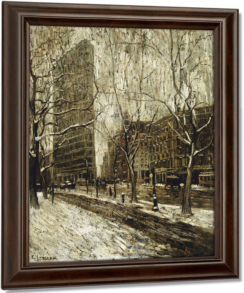 The Flatiron Building, New York By Ernest Lawson Fine Art Print