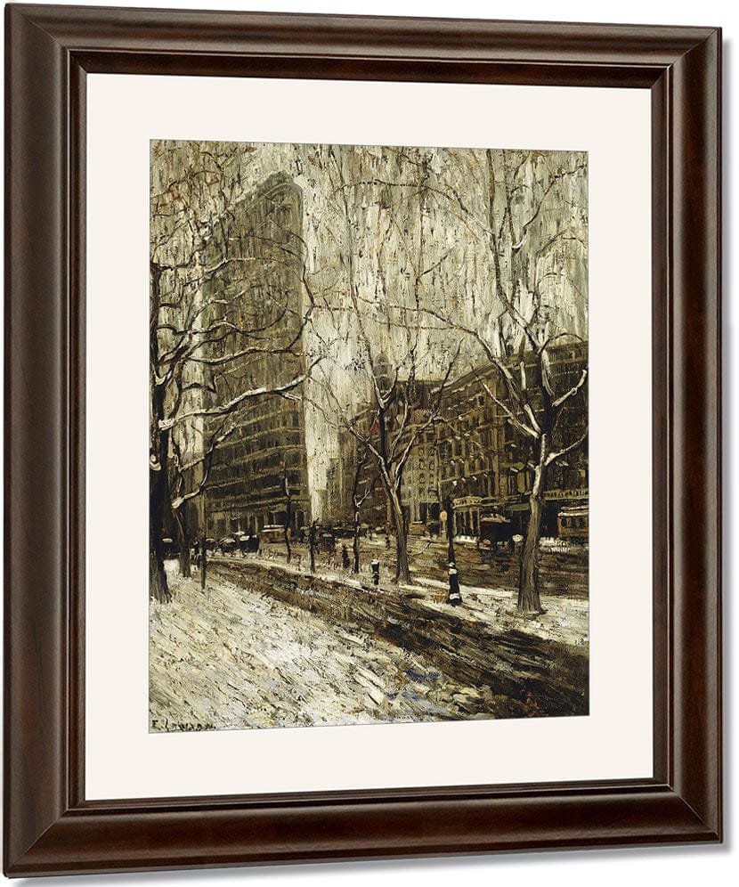 The Flatiron Building, New York By Ernest Lawson Fine Art Print