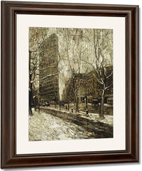 The Flatiron Building, New York By Ernest Lawson Fine Art Print