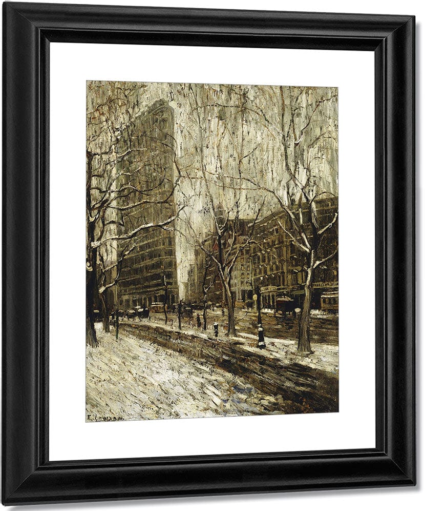 The Flatiron Building, New York By Ernest Lawson Fine Art Print