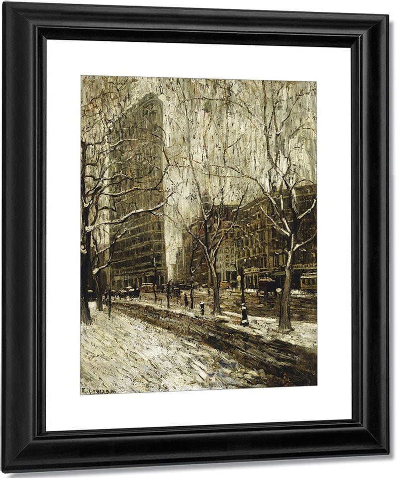 The Flatiron Building, New York By Ernest Lawson Fine Art Print