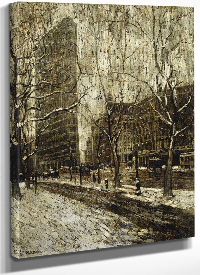 The Flatiron Building, New York By Ernest Lawson Fine Art Print