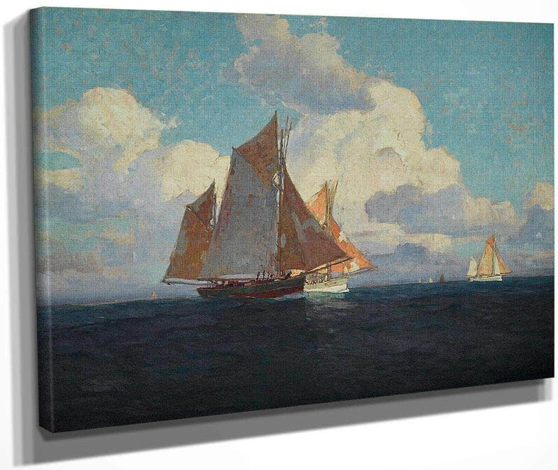 The Fleet Returning At Day's End By Edgar Payne Fine Art Print