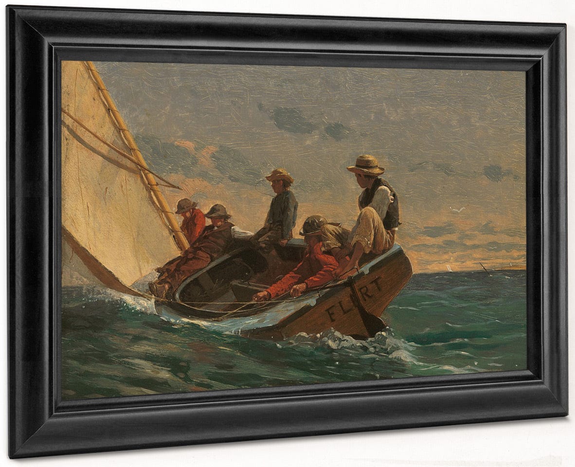 The Flirt By Winslow Homer Fine Art Print