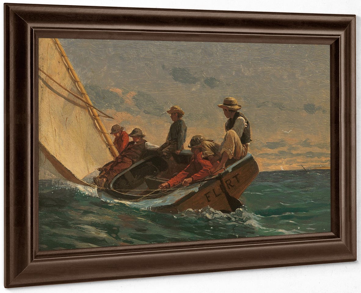 The Flirt By Winslow Homer Fine Art Print