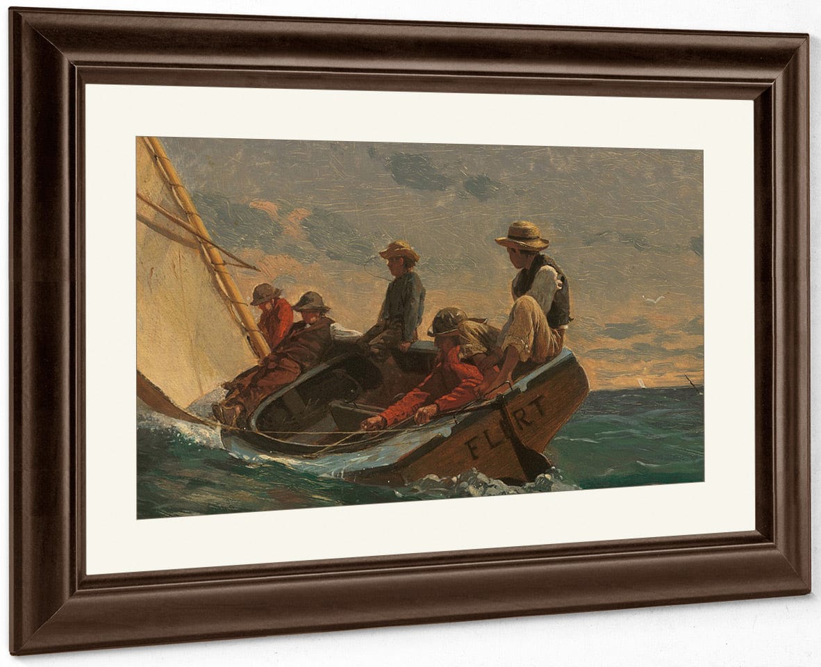 The Flirt By Winslow Homer Fine Art Print