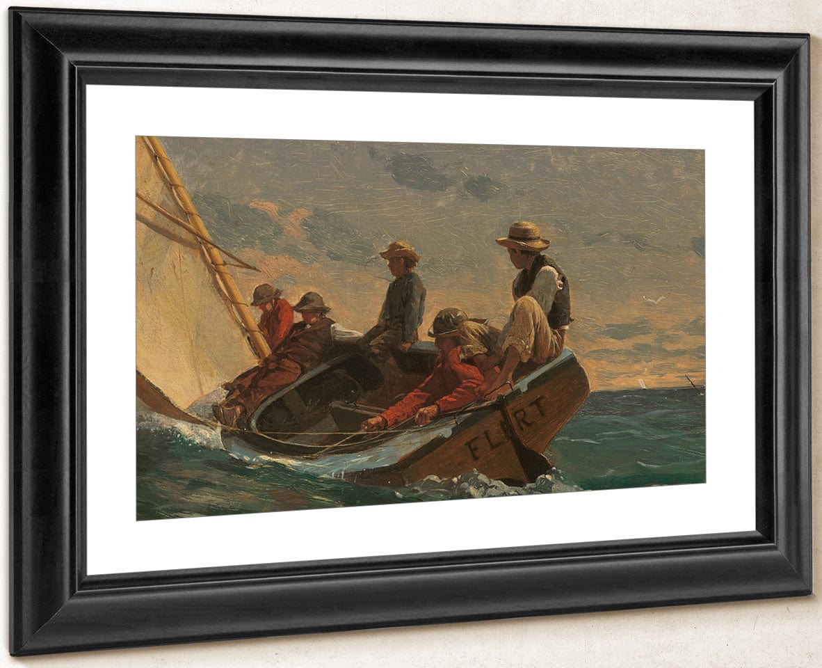 The Flirt By Winslow Homer Fine Art Print