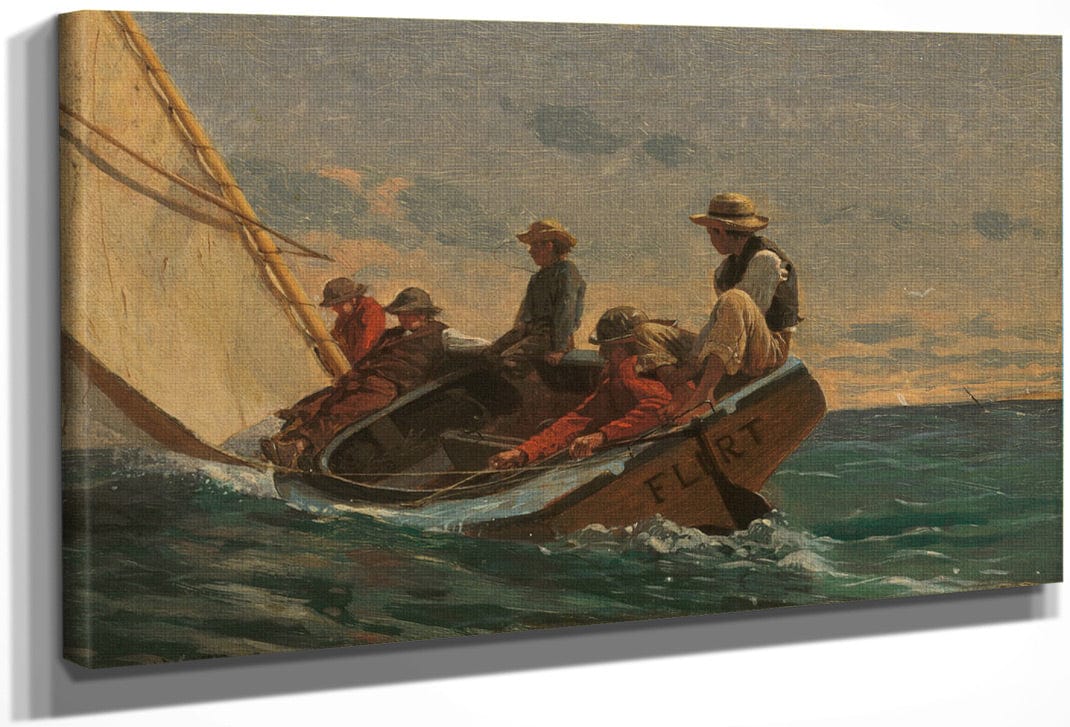 The Flirt By Winslow Homer Fine Art Print