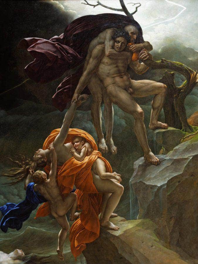 The Flood 1806 By Anne Louis Girodet Fine Art Print