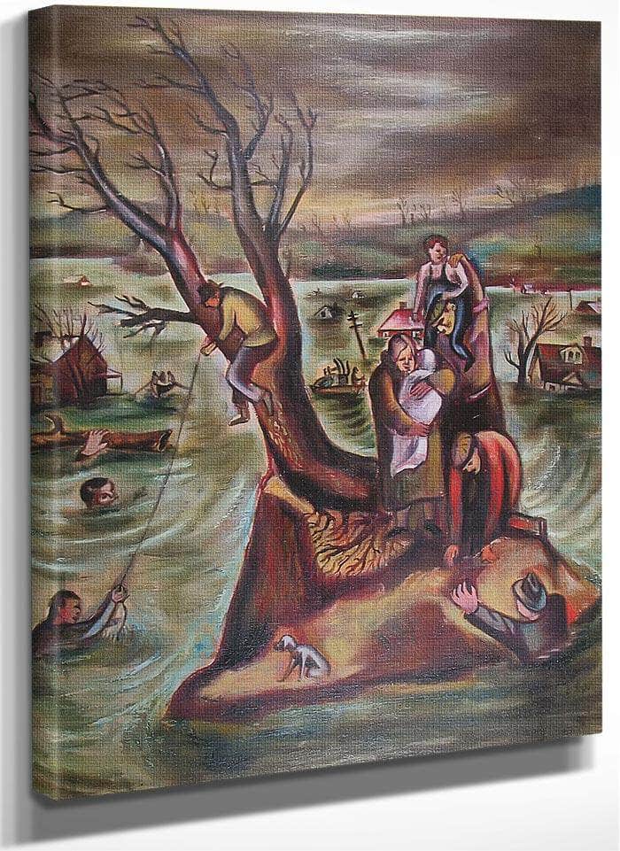 The Flood By Leon Bibel Fine Art Print