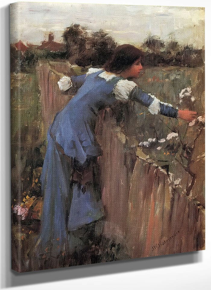 The Flower Picker By John Waterhouse Fine Art Print