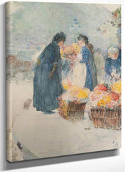 The Flower Seller By Childe Hassam Fine Art Print