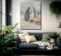 The Flower Seller By Childe Hassam Fine Art Print