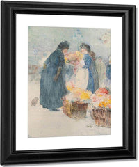 The Flower Seller By Childe Hassam Fine Art Print