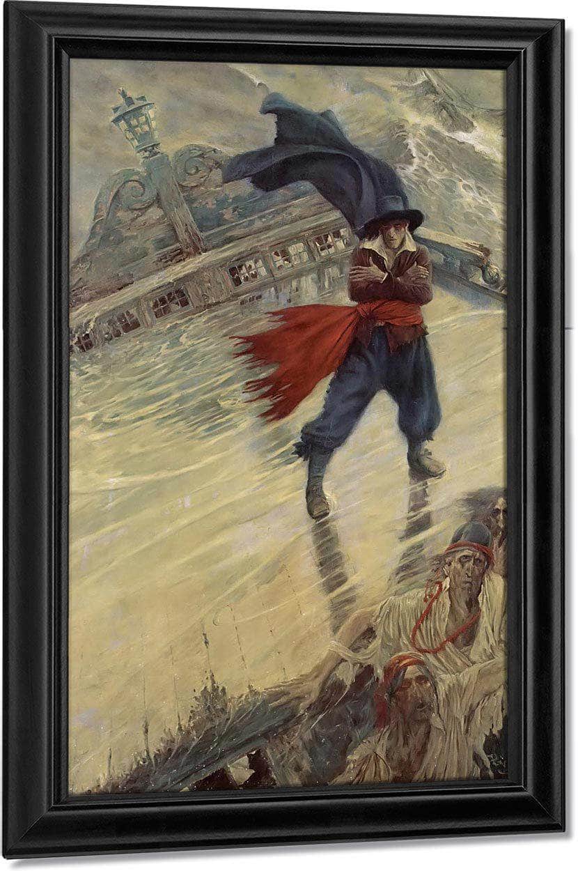 The Flying Dutchman By Howard Pyle Fine Art Print