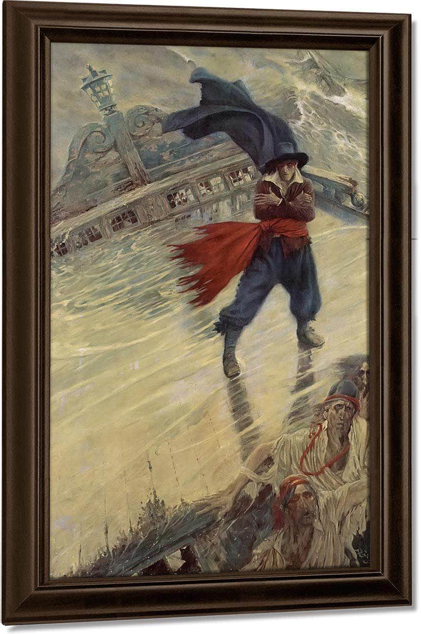 The Flying Dutchman By Howard Pyle Fine Art Print