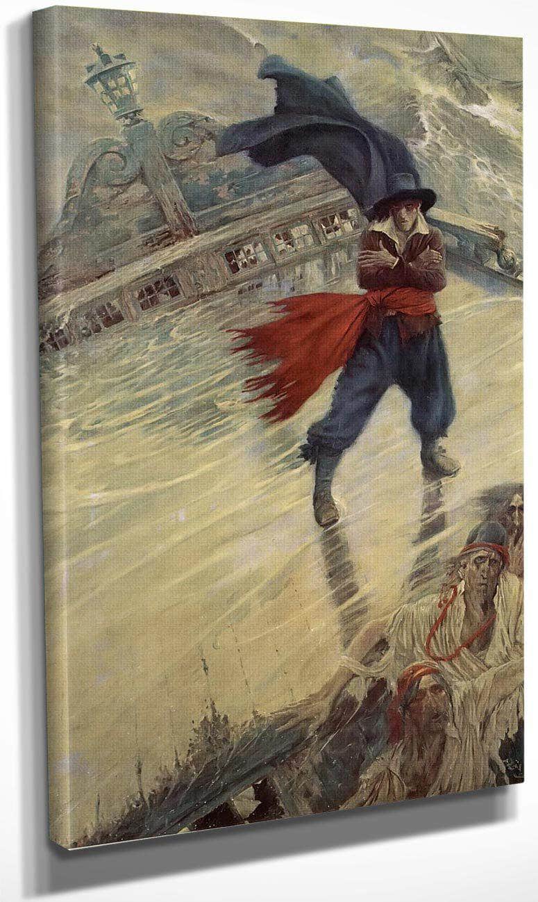 The Flying Dutchman By Howard Pyle Fine Art Print