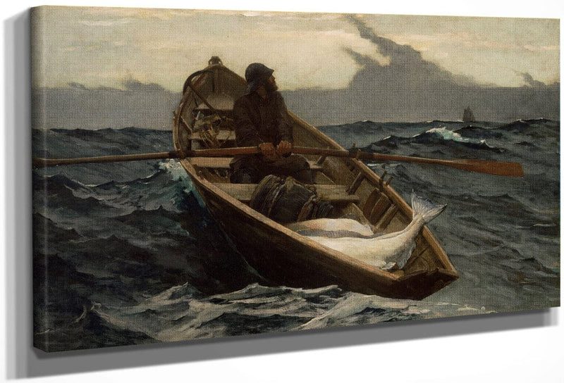 The Fog Warning 1885 By Winslow Homer Fine Art Print